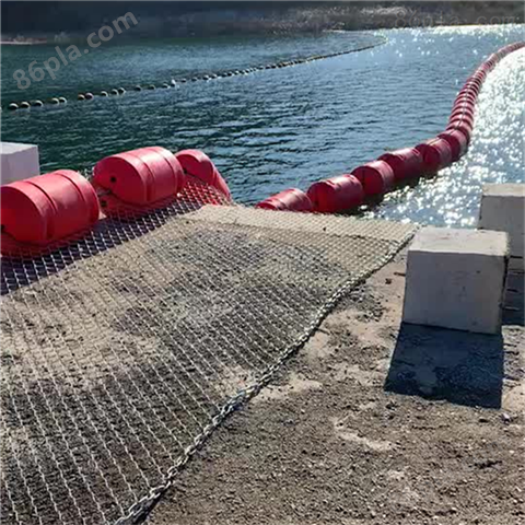 漂浮式拦污排水电站升降拦漂网作用