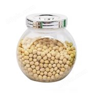 厂家供应 pet扁鼓瓶食品储物罐 透明塑料瓶 螺旋口密封罐