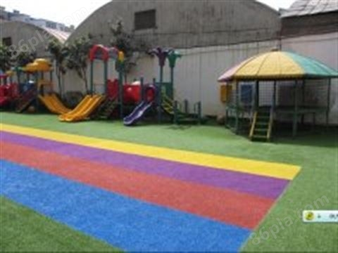 彩虹跑道效果图2幼儿园专用塑胶产品